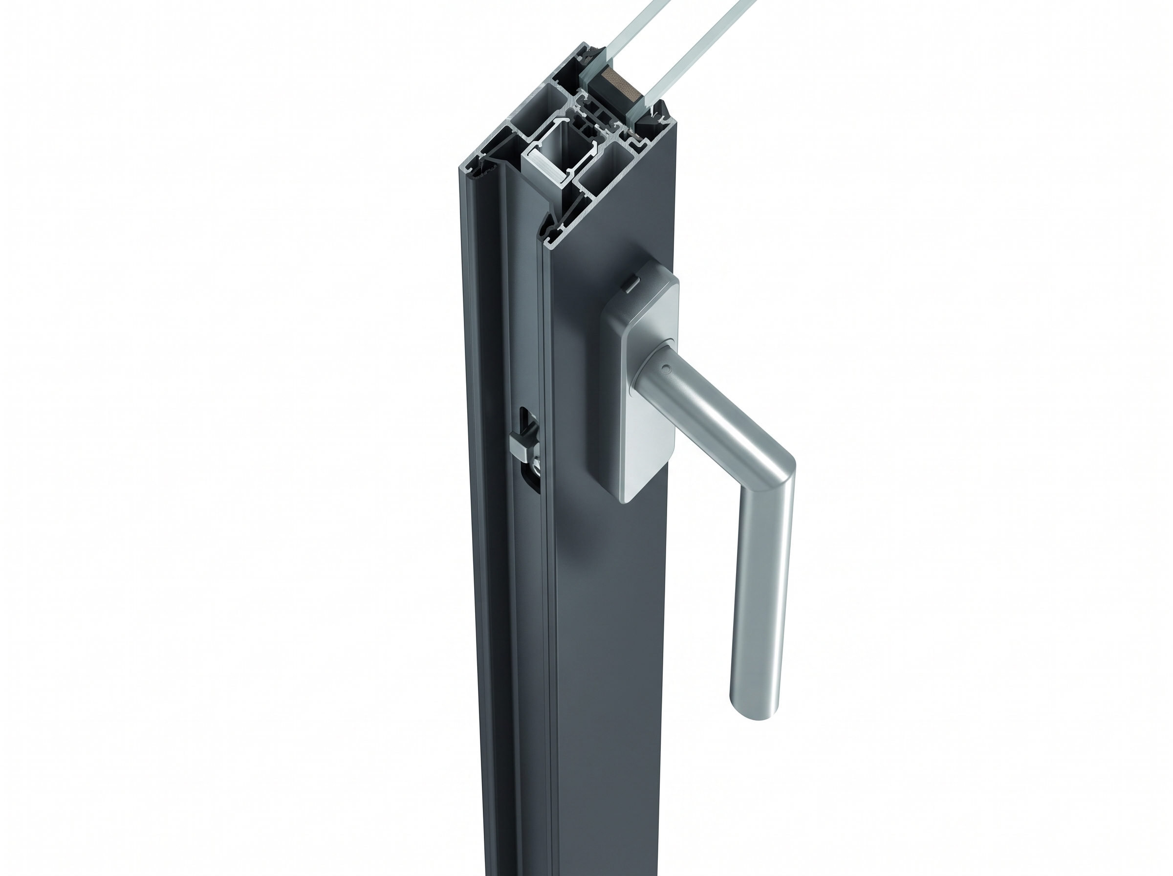 YPI Phantom S-Series PS128 — Stile-mounted L-lever